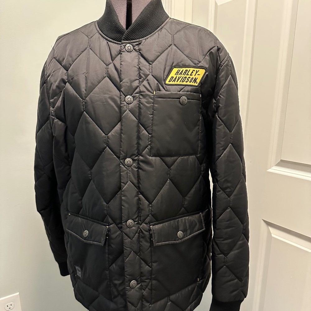 Harley Davidson Mens Quilted Jacket Size Large